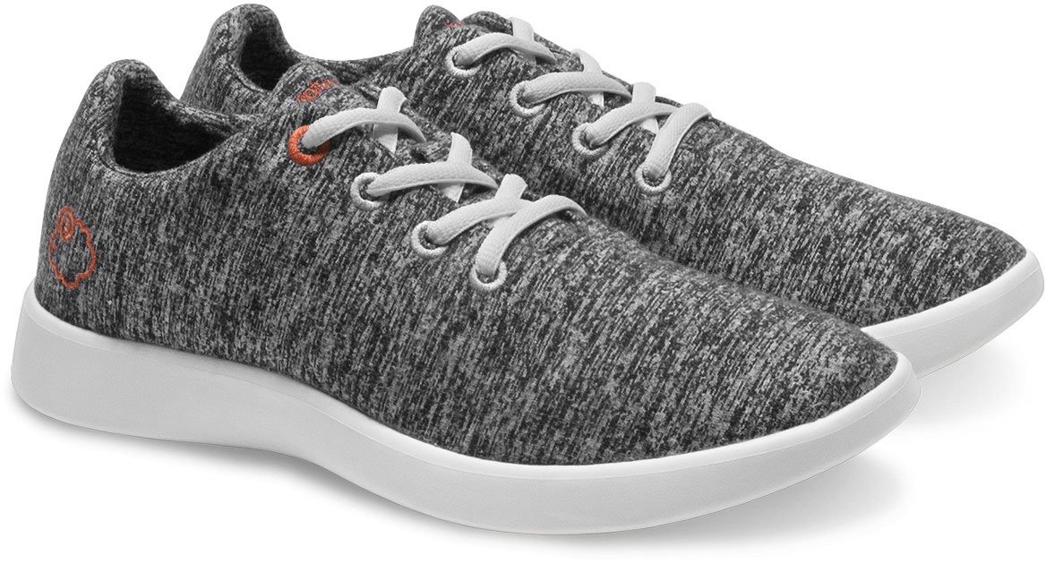 LeMouton Classic Women's Wool Shoe | Comfortable Lightweight | Walking Lace Up Sneaker [ Dark Grey/US Women's 7]