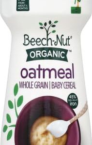 Beech-Nut Organic Oatmeal Baby Cereal Canister, 8 Ounce