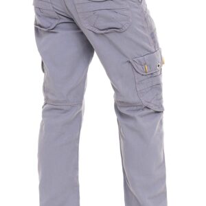 SKYLINEWEARS Men 100% Cotton Tactical Pant Camping Hiking Military Combat Cargo Army Pant Workwear Trousers Gray 36x30