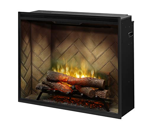 Dimplex Revillusion® 36" Portrait Built-In Firebox (Model: RBF36P), 4435/6739/8786 BTU, 120/208/240 Volt, 1375/1975/2575 Watt, Herringbone