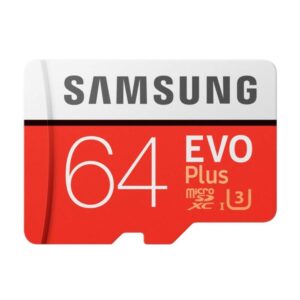samsung evo plus 64gb 100/mb/s micro sdxc memory card with adapter