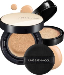[jungsaemmool official] essential skin nuder cushion (light) | refill included | natural finish | buildable coverage | makeup artist brand