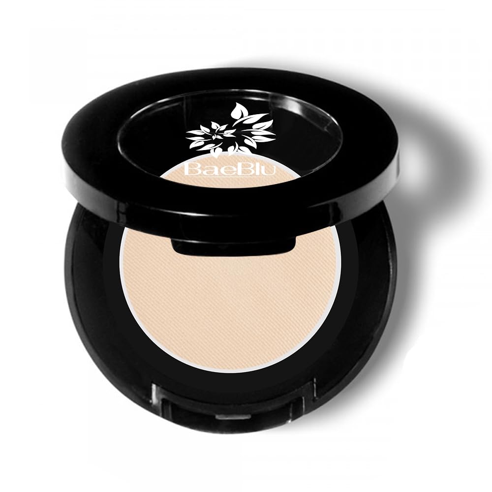 BaeBlu Hypoallergenic Eyeshadow Organic 100% Natural Finely Pressed Velvety Smooth Powder, Made in USA, Cashmere