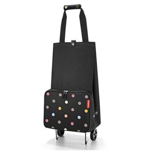reisenthel foldabletrolley dots - foldable, compact shopping cart - easy to store