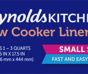 Reynolds Kitchens Slow Cooker Liners, Small (Fits 1-3 Quarts), 5 Count