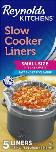 Reynolds Kitchens Slow Cooker Liners, Small (Fits 1-3 Quarts), 5 Count