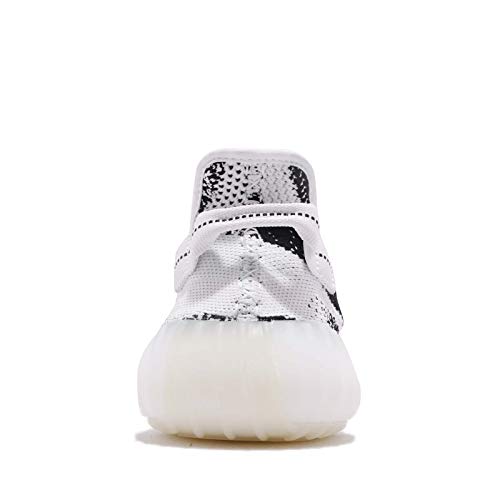 adidas Men's Yeezy Boost 350 V2, White/CORE Black/RED, 9.5 M US