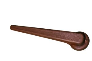 fr recliner lever handle 1/2' hole, brown wood grain finish