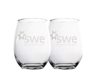 swe stemless wine glass 2-piece gift set