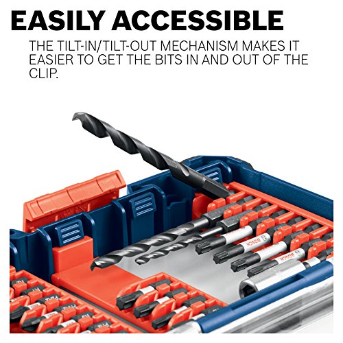 BOSCH CCSTV208 8-Piece Assorted Set 2 In. Impact Tough Torx Power Bits with Clip for Custom Case System