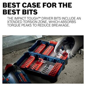 BOSCH CCSTV208 8-Piece Assorted Set 2 In. Impact Tough Torx Power Bits with Clip for Custom Case System