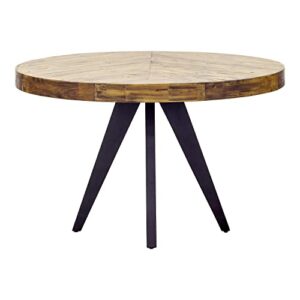 moe's home collection parq dining table, acacia