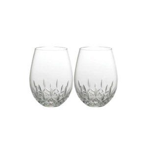 waterford giftology 40030536 glass set of 2, 22floz, crystal, lismore nouveau red wine set