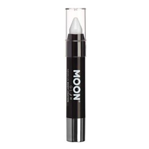 moon glow - neon uv paint stick body crayon for the face & body – white