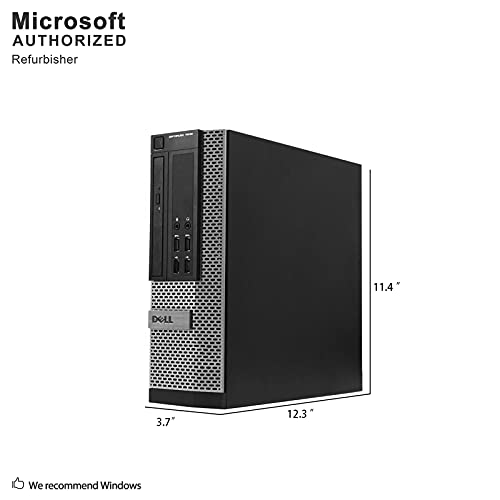 DELL Optiplex 7010 SFF Business Desktop Computer PC (Intel i7-3770 3.4GHz Processor, 16GB DDR3, 240GB SSD, Windows 10 Professional) (Renewed)