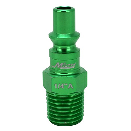 Milton ColorFit Coupler & Plug Kit (14 Piece), A-Style 1/4 NPT Green, S-314AKIT