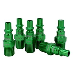 Milton ColorFit Coupler & Plug Kit (14 Piece), A-Style 1/4 NPT Green, S-314AKIT