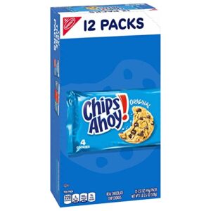 CHIPS AHOY! Original Chocolate Chip Cookies, 48 Snack Packs (4 Cookies Per Pack, 4 Boxes)