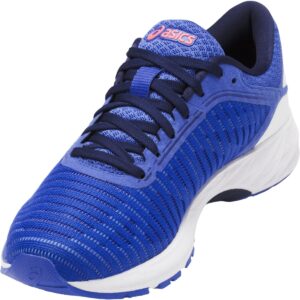 asics women's dynaflyte 2 running shoes, 9.5m, blue purple/white/indigo blue