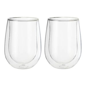 ZWILLING J.A. Henckels Double-Wall Stemless White Wine Glass Set, 10 fl. oz, 2-pc