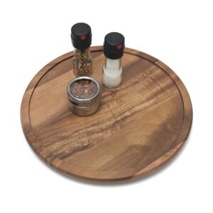 Lipper International Acacia Wood 14" Kitchen Turntable