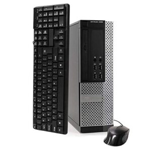 dell optiplex 9020 slim business desktop computer small form factor (sff), intel quad-core i5-4570 up to 3.6ghz, 8gb ram, 500gb hdd , dvd, wifi, vga, windows 10 pro 64 bit (renewed)