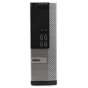 DELL OPTIPLEX 9020 Slim Business Desktop Computer Small Form Factor (SFF), Intel Quad-Core i5-4570 Up to 3.6GHz, 8GB RAM, 500GB HDD , DVD, WiFi, VGA, Windows 10 Pro 64 Bit (Renewed)