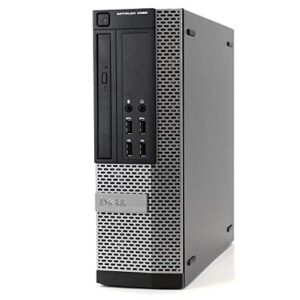 DELL OPTIPLEX 9020 Slim Business Desktop Computer Small Form Factor (SFF), Intel Quad-Core i5-4570 Up to 3.6GHz, 8GB RAM, 500GB HDD , DVD, WiFi, VGA, Windows 10 Pro 64 Bit (Renewed)