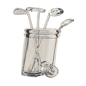 diligence4us ball wine stirrer with golf cart, clear