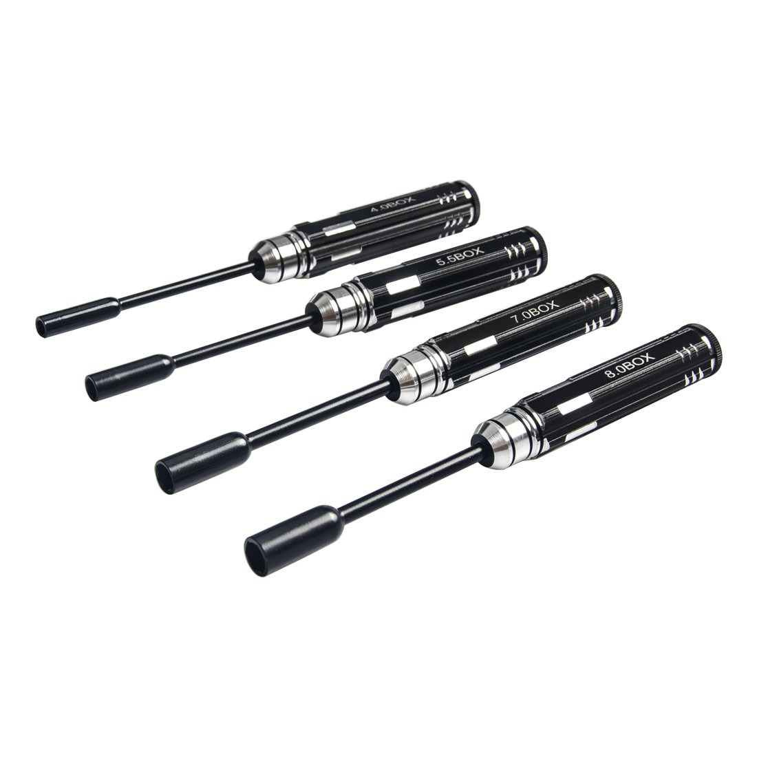 Wolfwhoop H1 4PCS RC Repair Tools Flat Head Hex Screw Drivers 4.0/5.5/7.0/8.0mm Kit for RC Car Helicopter Fixed-Wing