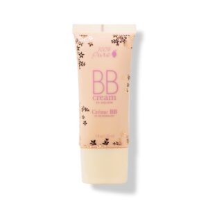 100% pure bb cream shade 20 aglow full face coverage skin care & glow - all-in-one primer concealer & foundation makeup - shimmery, dewy youth medium color w/warm undertone - vegan - 1 fl oz