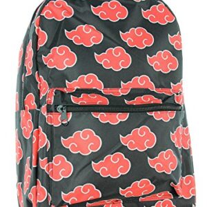 Naruto Backpack Shippuden Akatsuki Red Clouds All Over Print Travel Laptop Backpack