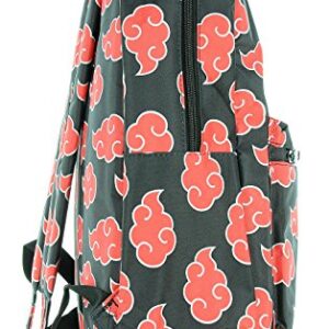 Naruto Backpack Shippuden Akatsuki Red Clouds All Over Print Travel Laptop Backpack