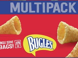 Bugles Crispy Corn Snacks, Original Flavor, Snack Bag, 8.75 oz