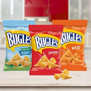 Bugles Crispy Corn Snacks, Original Flavor, Snack Bag, 8.75 oz