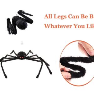 COOLJOY 35 INCH Halloween Decorations Spider Realistic Hairy Spider Halloween Party Decor for Outdoor Indoor