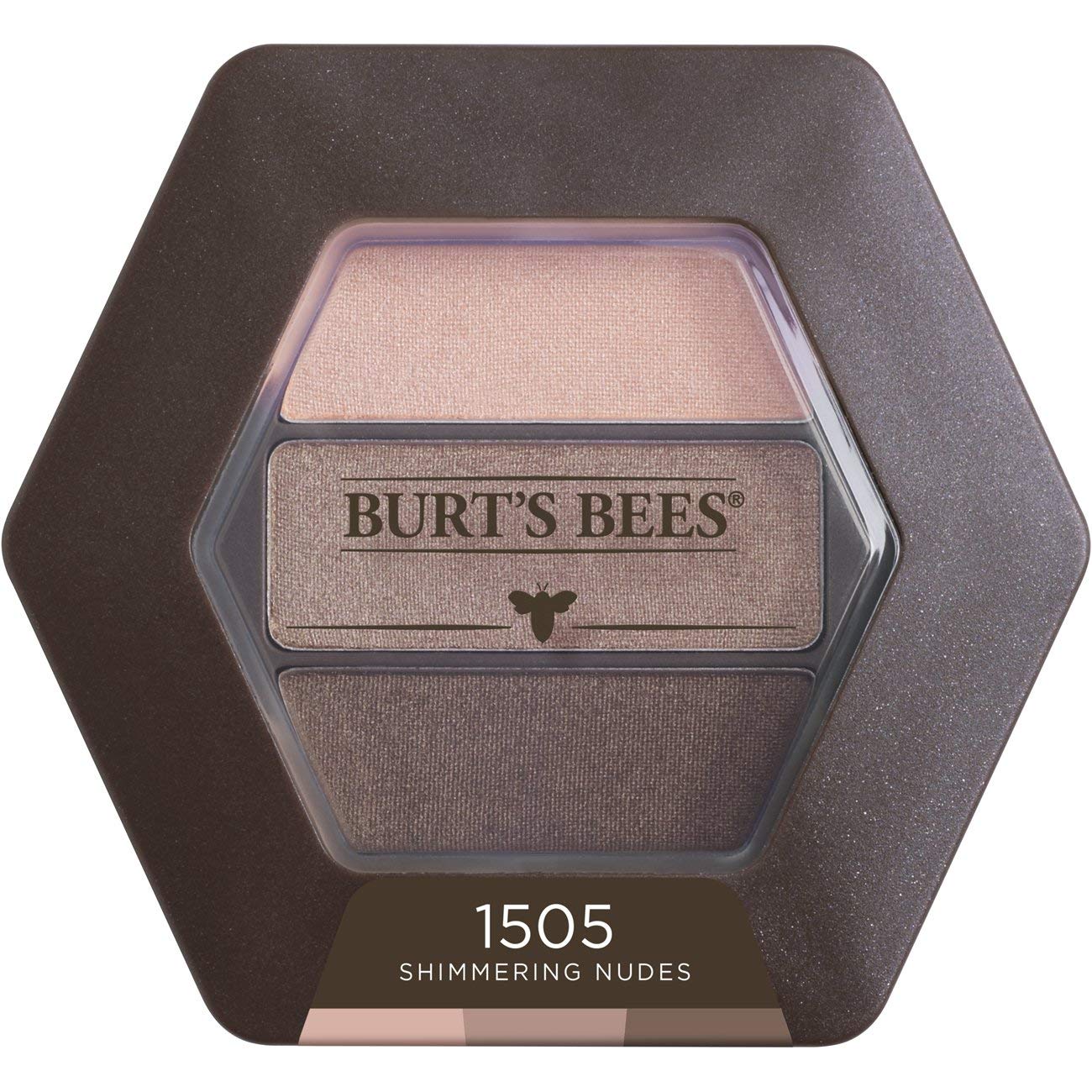 Burt’s Bees 100% Natural Eye Shadow Palette Trio, Shimmering Nudes - 0.12 Ounce