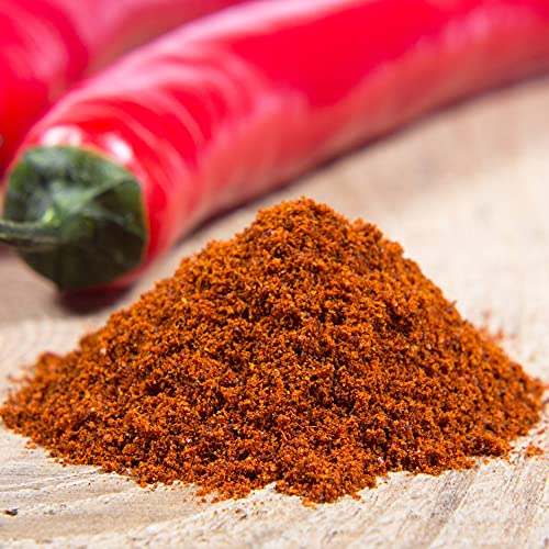 The Spice Lab Organic Cayenne Pepper Powder - Gluten Free Ground Cayenne Pepper for Mexican and Indian Cooking - 1.7 oz French Jar - Organic Kosher, Non GMO & Keto Friendly Salmon Seasoning