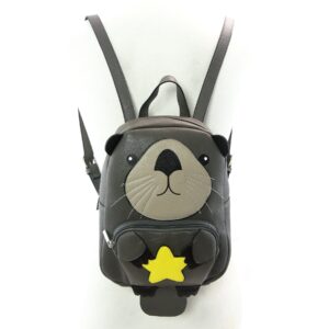 Sleepyville Critters: Mini Otter Backpack In Vinyl Material