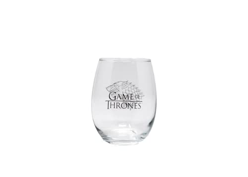 Game of Thrones Collectible Wine Glass Set (House Stark & House Targaryen)