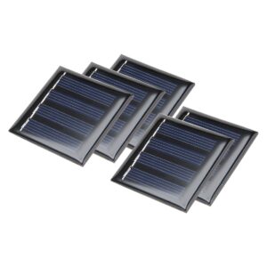 uxcell 5pcs 2v 80ma poly mini solar cell panel module diy f phone light toys charger 53.5mm x 53.5mm