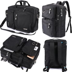 freebiz 18.4 inch laptop briefcase backpack messenger shoulder bag 18 inch gaming notebook computer case handbag for business travel