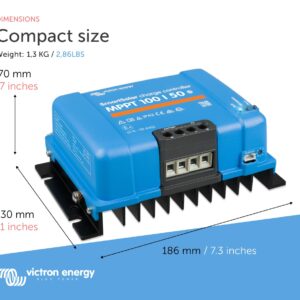 Victron Energy SmartSolar MPPT 100V 50 amp 12/24-Volt Solar Charge Controller (Bluetooth)