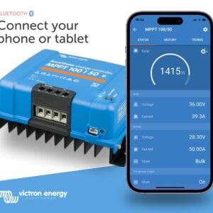 Victron Energy SmartSolar MPPT 100V 50 amp 12/24-Volt Solar Charge Controller (Bluetooth)