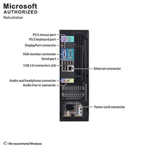 DELL Optiplex 990 SFF Flagship Premium Business Desktop Computer (Intel Quad-Core i5-2400 up to 3.4GHz, 16GB RAM, 2TB HDD, DVD, WiFi, VGA, DisplayPort, Windows 10 Professional) (Renewed)']