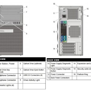 Dell Optiplex 990 Tower Premium Business Desktop Computer (Intel Quad-Core i5-2400 up to 3.4GHz, 16GB DDR3 Memory, 2TB HDD + 120GB SSD, DVDRW, WiFi, Windows 10 Professional) (Renewed)