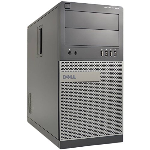 Dell Optiplex 990 Tower Premium Business Desktop Computer (Intel Quad-Core i5-2400 up to 3.4GHz, 16GB DDR3 Memory, 2TB HDD + 120GB SSD, DVDRW, WiFi, Windows 10 Professional) (Renewed)