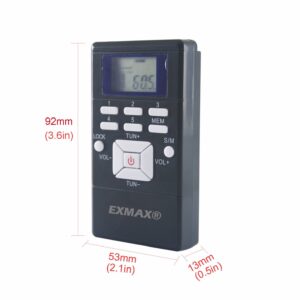 EXMAX EXG-108 Live Translator Device Wireless Microphone FM Radio Broadcast System for Social Distancing Tour Guide Teaching Meeting Training Church Parking Lot 1 Transmitter & 30 Receivers (Gray)