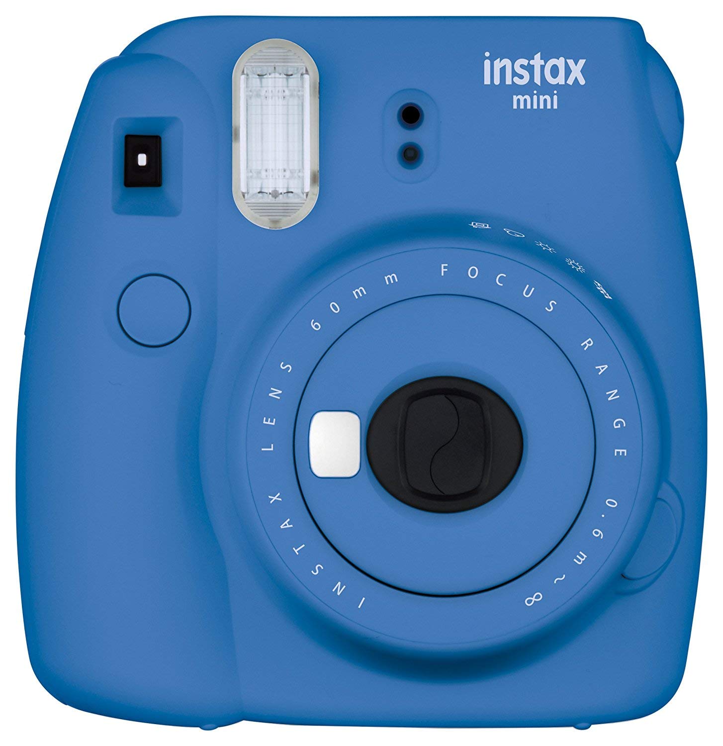 Fujifilm Instax Mini 9 Instant Camera (Cobalt Blue) with 2 x Instant Twin Film Pack (40 Exposures)