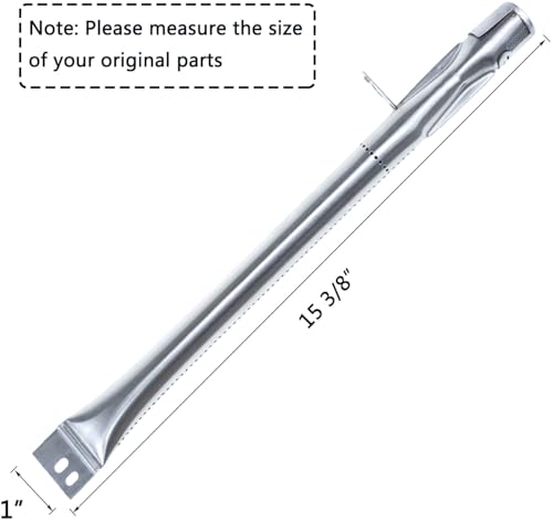 Hisencn Repair kit Replacement for Brinkmann 810-3660-S, 810-3660-F, 810-4557-0, 810-4457-F Grill Models, Stainless Steel Grill Burner Tube, Adjutable Carry Over Tube, Heat Plate Tent, Igniter